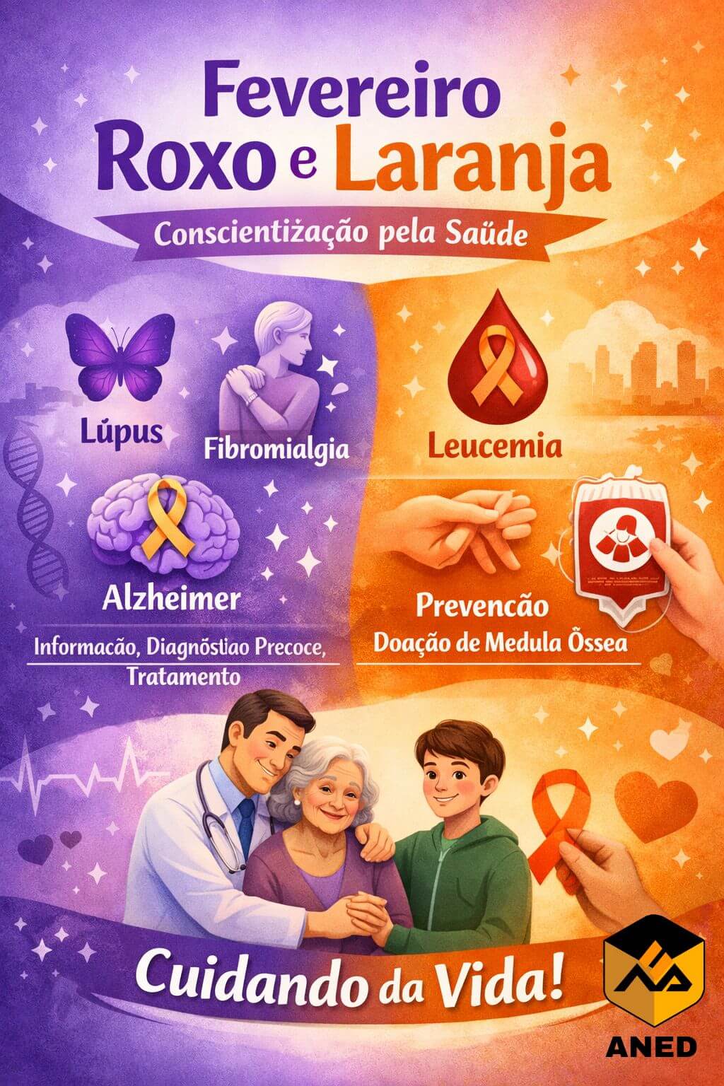Fevereiro Roxo e Laranja